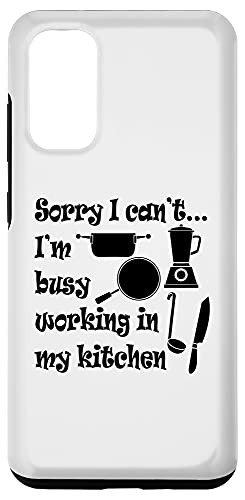 Galaxy S20 Busy Working In Kitchen Funny Cooking Chef Case
