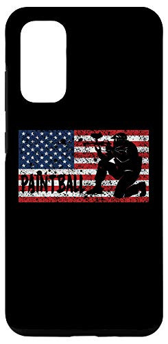 Galaxy S20 Vintage American USA Flag Paintball Case