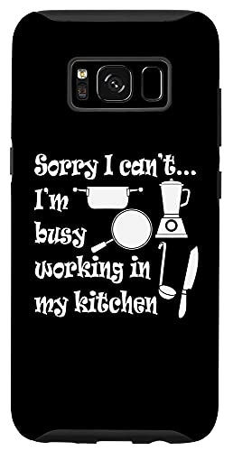 Galaxy S8 Ironic Busy Working In Kitchen Chef Cooking Case