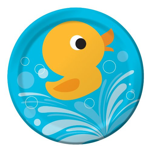 8-Count Round Paper Dinner Plates Lil' Quack