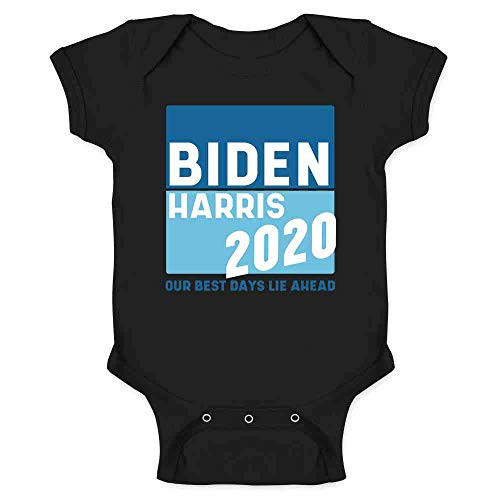 Pop Threads Biden Harris 2020 Best Days Lie Ahead Campaign Black 6M Infant Baby Boy Girl Bodysuit