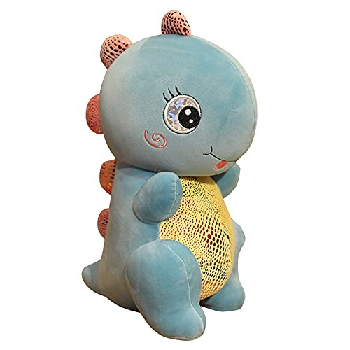 Cute Plush Toys Kawaii 3D Dinosaur Plush Toy Pillow Soft Lumbar Back Cushion Plush Stuffed Toy Decoration Gift -Blue-