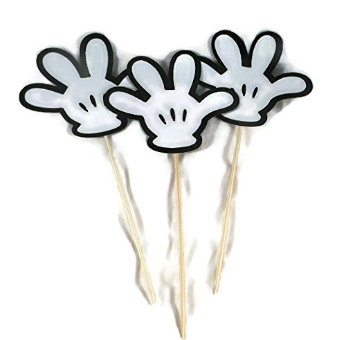 Mickey Mouse Hands Centerpiece Stick - 3 Pieces