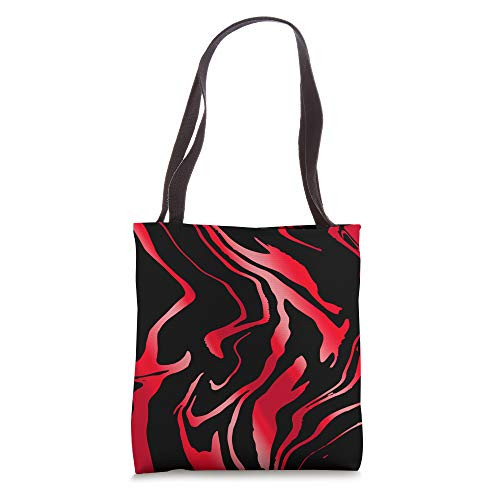 Red Liquid Paint - Artsy Color Pattern - Art Lover Gift Tote Bag