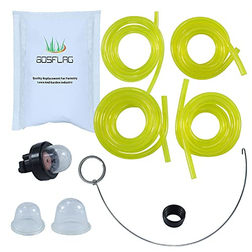 AC04124 Universal Fuel Line Kit with 300780002 Air Purge Bulb and 4 fuel lines for Ryobi Homelite Toro and Many Others
