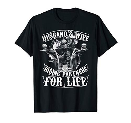 Husband And Wife Riding Partners For Life T-Shirt