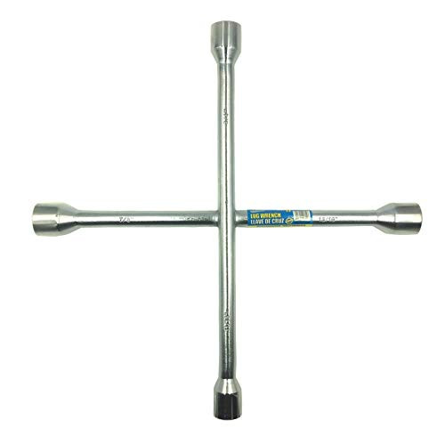 BRUFER WR-L14 Heavy Duty 14"-inch Universal 4-Way Lug Wrench Cross Wrench