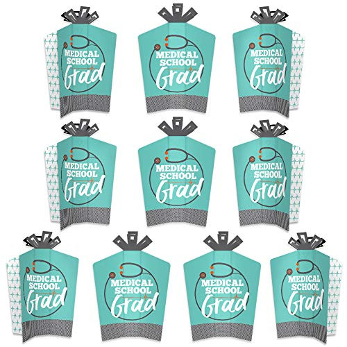 Big Dot of Happiness Medical School Grad - Table Decorations - Doctor Graduation Party Fold and Flare Centerpieces - 10 Count Big Dot of Happiness Medical School Grad - Table Decorations - Doctor Graduation Party Fold and Flare Centerpieces - 10 Count