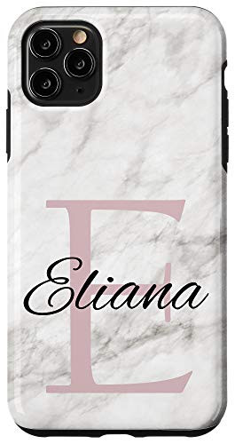 iPhone 11 Pro Max Eliana Pink Monogram Letter E Girls Personalized Name Case