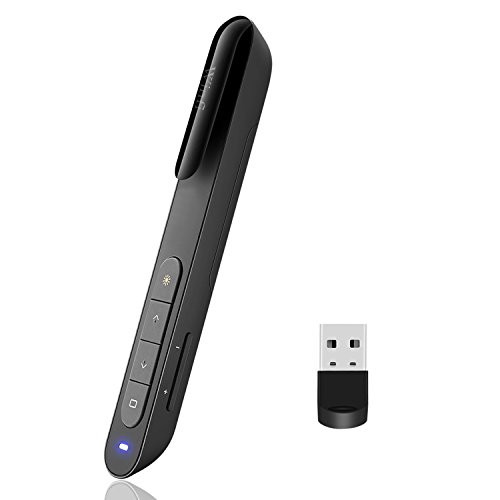 Laser Pointer, Wireless USB PowerPoint PPT Presenter, Support hyperlinks RF 2.4GHz Presentation Remote Control Laser Pointer Flip Pen?Remote Clicker with Laser for Multi Media Devices, PC,Projector
