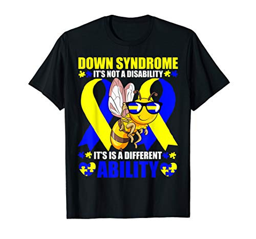 Down Syndrome Awareness Shirt Trisomy 21 Support Bee T-Shirt