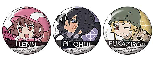 Hobby Stock Sword Art Online Alternative Gun Gale Online: 3-Piece Badge Set