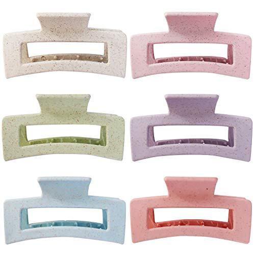 Adurself 6 Pack 3.4 Inch Large Hair Claw Clips Ice Cream Color Nonslip Hair Claw Clips Strong Hold Matte Clamp Hair Jaw Clips for Women and Girls Thin Thick Hair -Macaron Theme- Adurself 6 Pack 3.4 Inch Large Hair Claw Clips Ice Cream Color Nonslip Hair Claw Clips Strong Hold Matte Clamp Hair Jaw Clips for Women and Girls Thin Thick Hair -Macaron Theme-