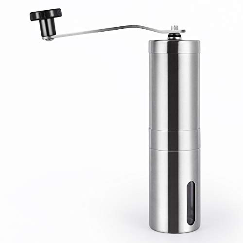 Manual Coffee Grinder Durable Stainless Steel Coffee Grinder Adjust the Fineness of the Beans Conical Burr mill for Aeropress Drip Coffee Espresso French Press Turkish Brew Manual Coffee Grinder Durable Stainless Steel Coffee Grinder Adjust the Fineness of the Beans Conical Burr mill for Aeropress Drip Coffee Espresso French Press Turkish Brew