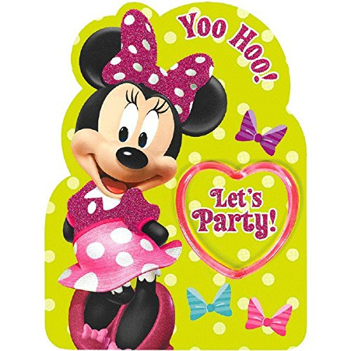 Disney Minnie Mouse "Yoo Hoo" Invitations - Pack of 8 - Party Supply