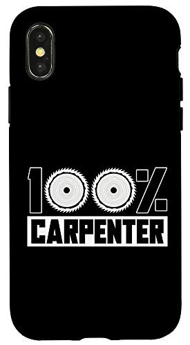 iPhone X-XS Carpenter Woodworking Gift - Funny Wood Carpentry Woodworker Case