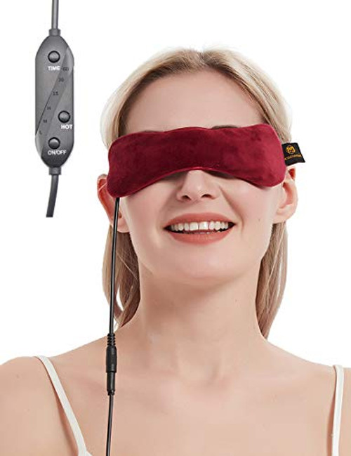 MEISENHOME Heated Eye Mask for Stye Blepharitis Moist Treatment with Flaxseed Warm Therapy to Unclog Glands Relieve Dry Eye Syndrome Chalazion Stye MGD and Blepharitis -red- MEISENHOME Heated Eye Mask for Stye Blepharitis Moist Treatment with Flaxseed Warm Therapy to Unclog Glands Relieve Dry Eye Syndrome Chalazion Stye MGD and Blepharitis -red-