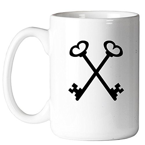 Treasurer Crossed Keys Masonic 11 oz. Coffee Mug