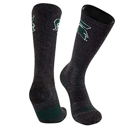 Michigan State Spartans Merino Crew Socks Far Trek -Large-