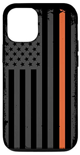iPhone 12-12 Pro Thin Orange Line Search and Rescue Flag SAR Gift Phone Case