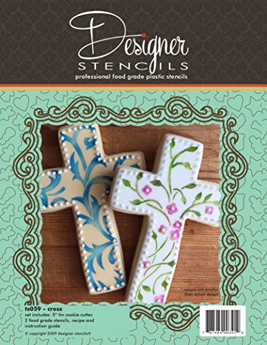 Cross Cookie Cutter  and  Stencil Set by Designer Stencils
