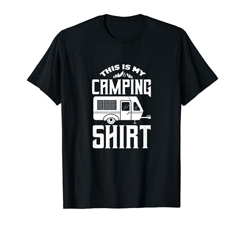This Is My Camping Shirt RV Camping Camper Trailer Travel T-Shirt