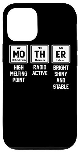 iPhone 12-12 Pro Mother Periodic Table Funny Science Mother's Day Chemistry Case