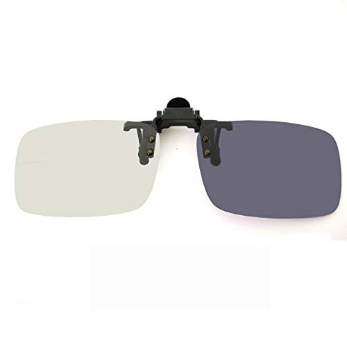 Photochromic Polarized Sunglasses Clip Men -Black 60-