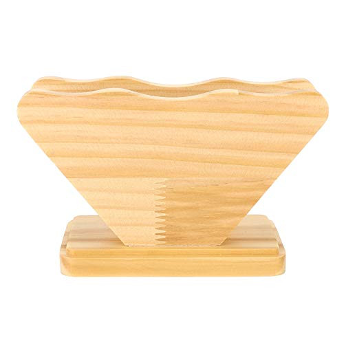 Coffee Filter Holder-Wood Coffee Filters Holder Display Shelf Filter Paper Dispenser Storage Rack Stand