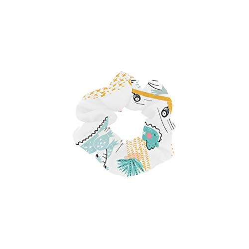 Classic Hair Bands Alligator And Cactus Hair Cord Ties Scrunchies Hair Tie Perfect For Thick Hair Patterned Hair Scrunchies For Women Or Girls Hair Accessories