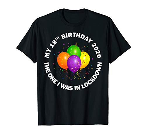 Happy Birthday 18 Quarantine Lockdown Social Distancing Gift T-Shirt