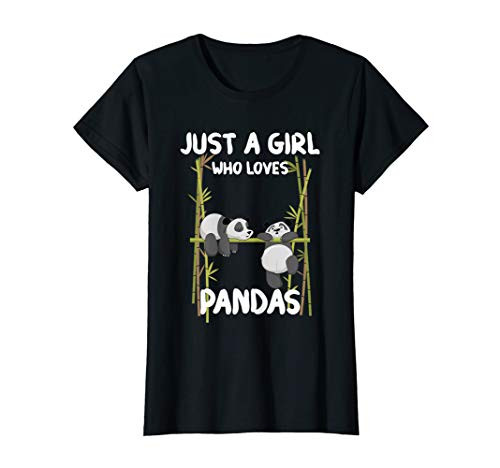 Adorable Panda Babies On Bamboo Tree Girls Panda Lovers Gift T-Shirt