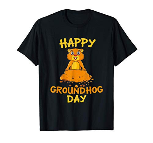 Vinatage Happy Groundhog Day Funny Wood Chuck Holiday Gift T-Shirt