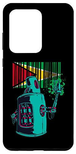 Galaxy S20 Ultra Guyana Heritage Guyanese Roots Robot Spray Paint Case