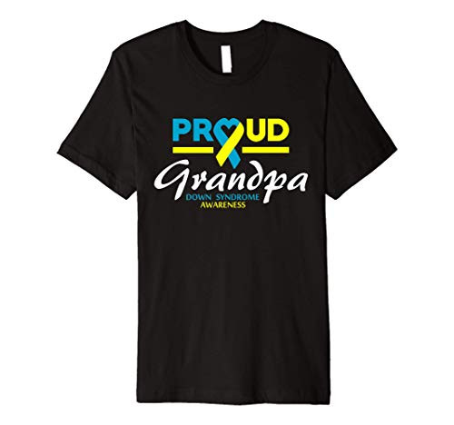 Proud Grandpa Trisomy 21 World Down Syndrome Awareness Day Premium T-Shirt