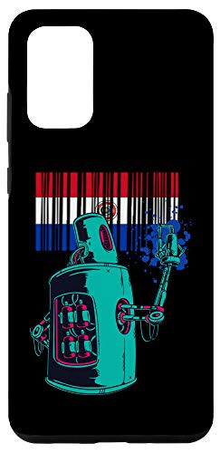 Galaxy S20 plus Paraguay Heritage Paraguayan Roots Robot Spray Paint Case