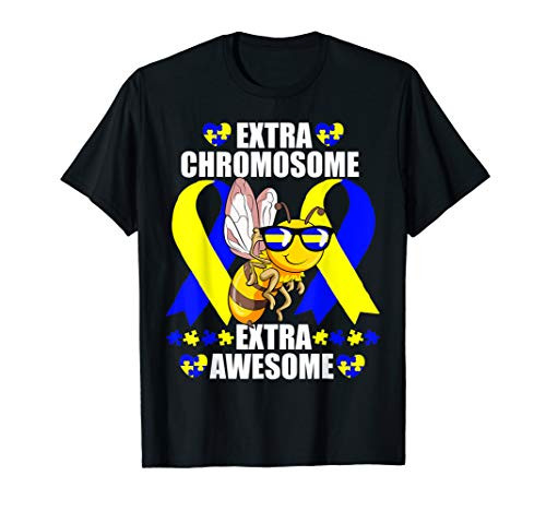 Extra Chromosome Shirt World Down Syndrome Awareness Bee T-Shirt