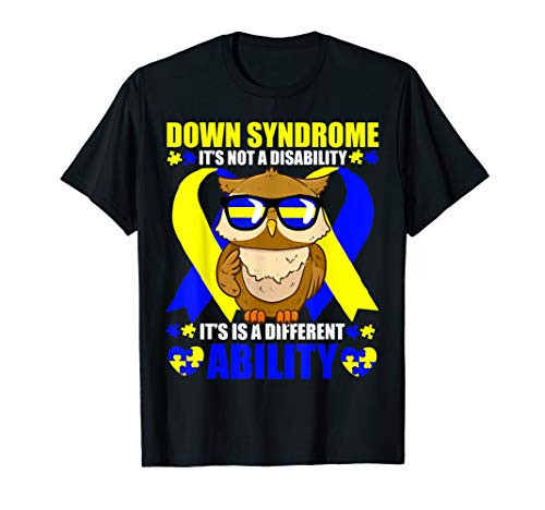 Down Syndrome Awareness Shirt Trisomy 21 Support Owl T-Shirt