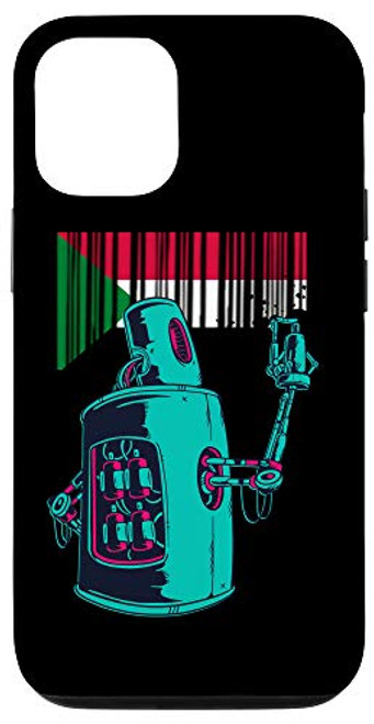 iPhone 12-12 Pro Sudan Heritage Sudanese Roots Robot Spray Paint Case