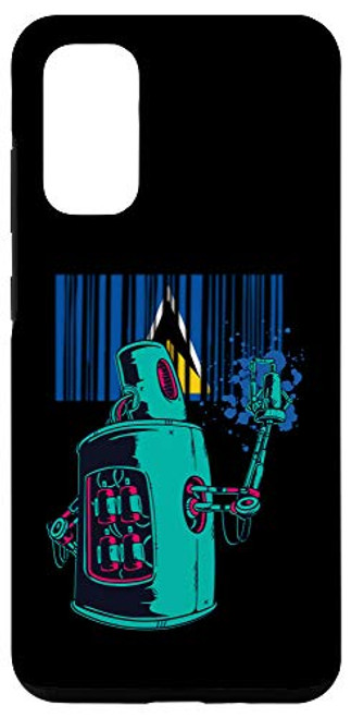Galaxy S20 Saint Lucia Heritage Saint Lucian Roots Robot Spray Paint Case Galaxy S20 Saint Lucia Heritage Saint Lucian Roots Robot Spray Paint Case
