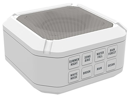 Big Red Rooster Portable White Noise Sound Machine | Sound Machine For Sleeping & Relaxation | 8 Natural & Soothing Sounds | Operates On 3 AA Batteries | Sleep Sound Therapy for Home, Office or Travel