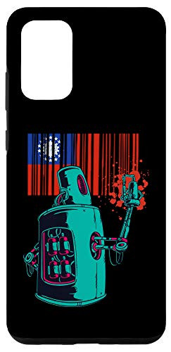 Galaxy S20 plus Myanmar Heritage Burmese Roots Robot Spray Paint Case