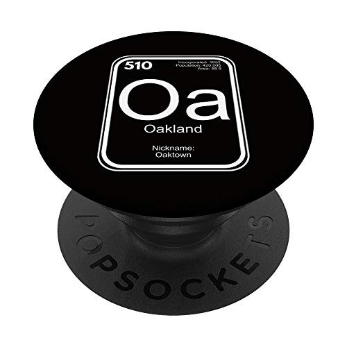 Oakland Periodic Table California Gift PopSockets Grip and Stand for Phones and Tablets