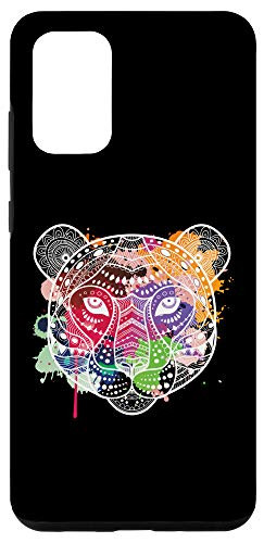 Galaxy S20 plus Tiger Mandala Watercolor Pastel Paint Case