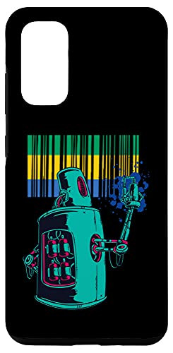 Galaxy S20 Gabon Heritage Gabonese Roots Robot Spray Paint Case