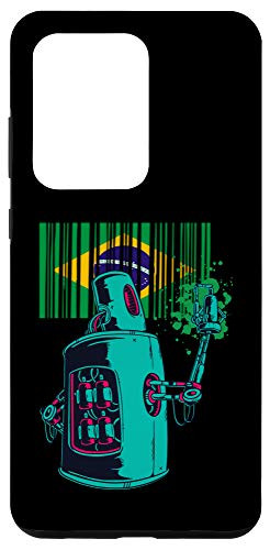 Galaxy S20 Ultra Brazil Heritage Brazilian Roots Robot Spray Paint Case