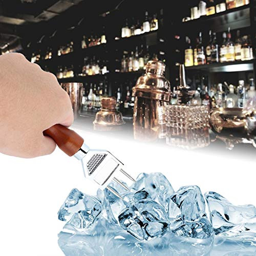 Haokaini Ice Pick Ice Crusher Stainless Steel Ice Chipper Ice Chisel Removal Pick Crushed Ice Tool Bar Accessories Ice Carving Tools Ideal For Bars And Home
