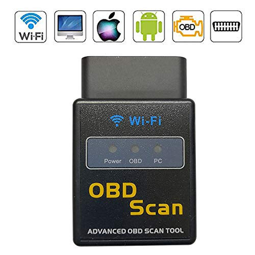 VAWcornic Car WiFi OBD2 Scanner OBDII Engine Fault Code Reader Reset Adapter Car OBD2 Scanner Auto Check Engine Light Clear OBDII Diagnostic Scan Tool for iOS Android Windows