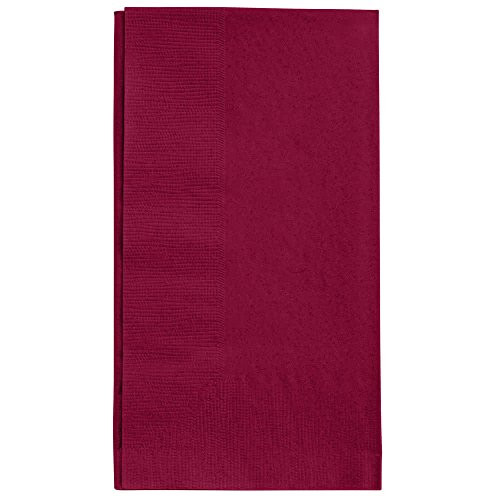 Burgundy Dinner Napkin, Choice 2-Ply, 15" x 17" - 125/Pack