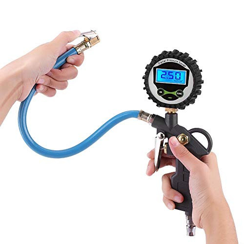 WonVon Digital Tire Pressure Gauge,Inflator Car Truck Vehicle Air Tire Pressure Inflator Gauge LCD Dial Meter Tester